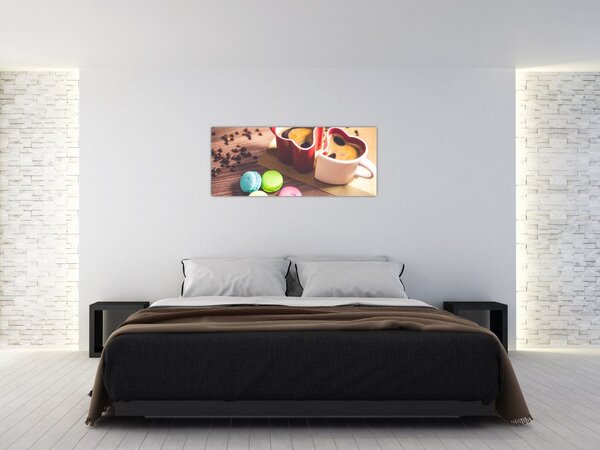 Slika kave i makarona (120x50 cm)