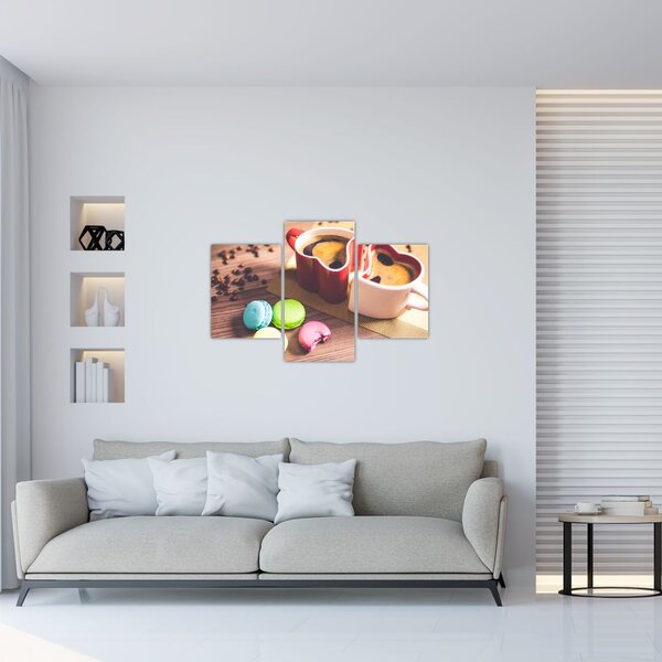 Slika kave i makarona (90x60 cm)