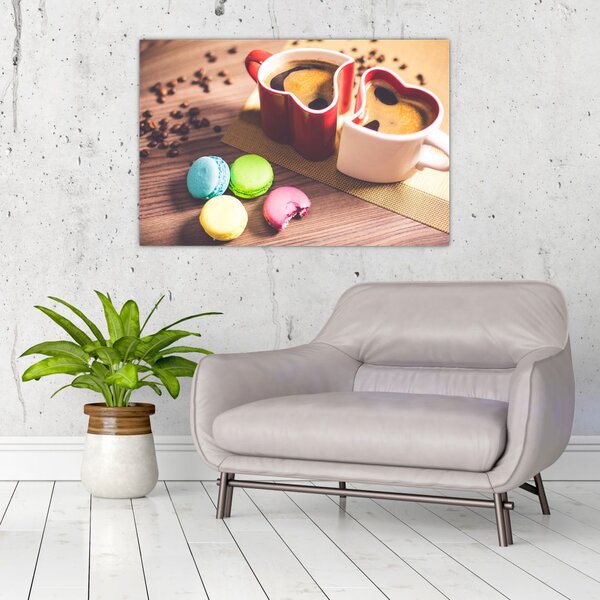 Slika kave i makarona (90x60 cm)