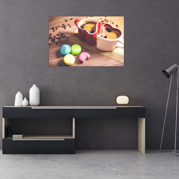 Slika kave i makarona (90x60 cm)