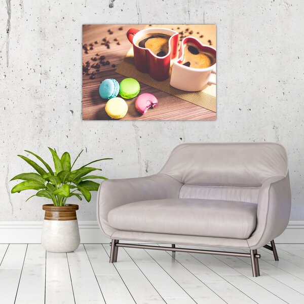 Slika kave i makarona (70x50 cm)