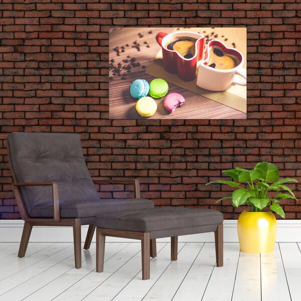 Slika kave i makarona (90x60 cm)