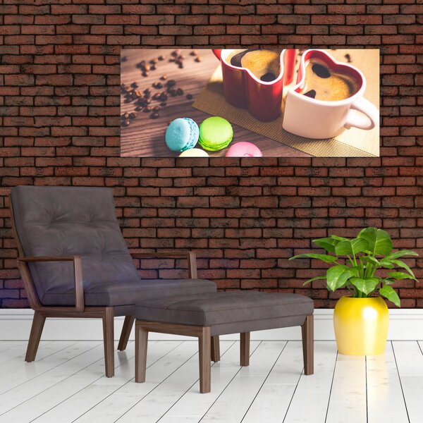 Slika kave i makarona (120x50 cm)