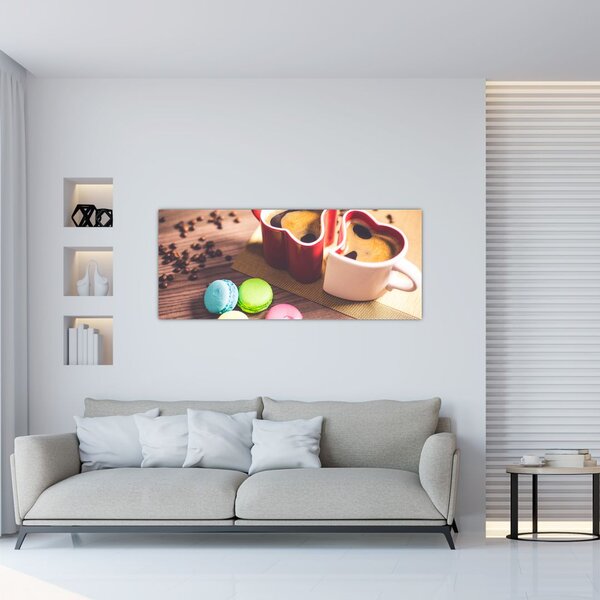 Slika kave i makarona (120x50 cm)