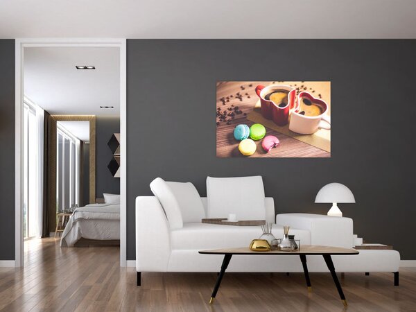 Slika kave i makarona (90x60 cm)
