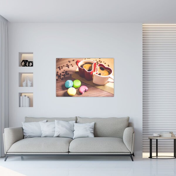 Slika kave i makarona (90x60 cm)