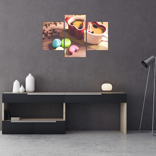 Slika kave i makarona (90x60 cm)