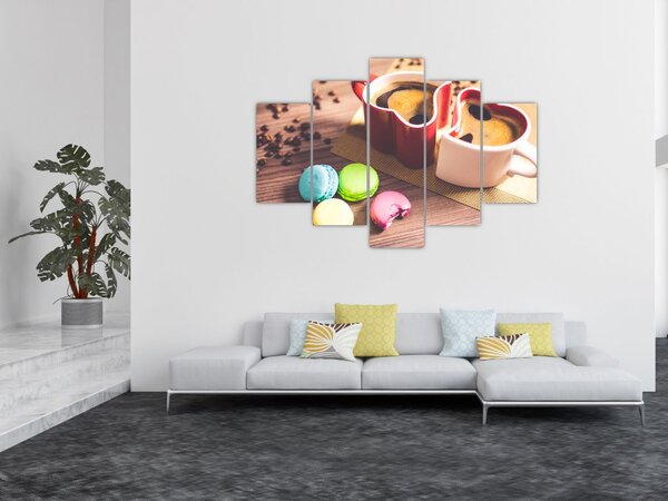 Slika kave i makarona (150x105 cm)