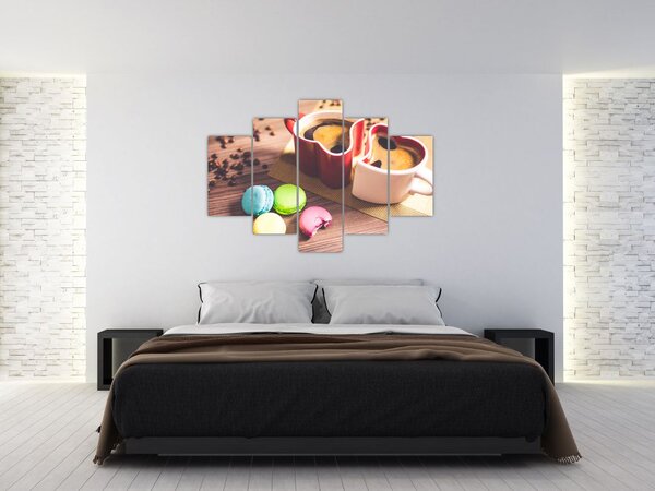 Slika kave i makarona (150x105 cm)
