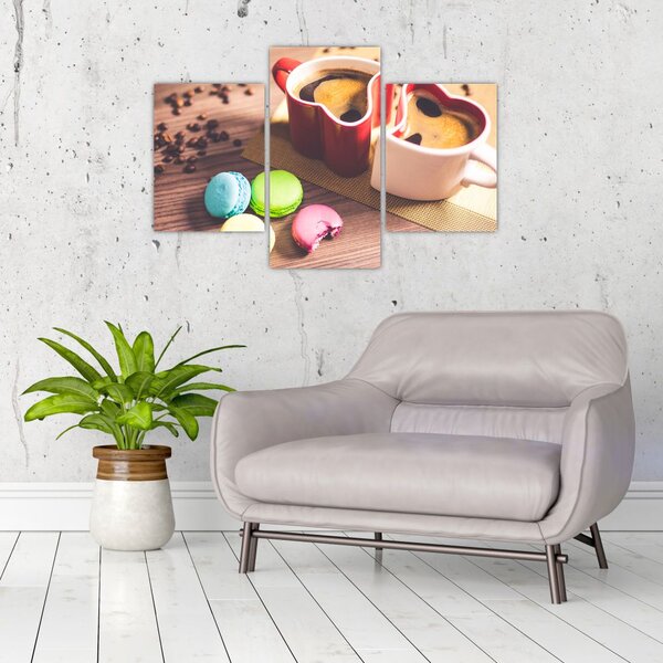 Slika kave i makarona (90x60 cm)