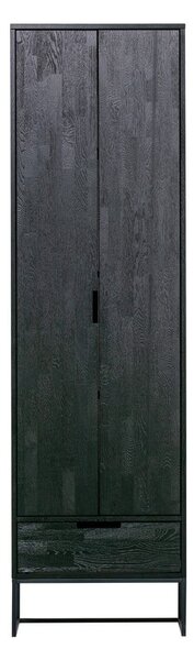 Crni ormar od čvrste jeseni 60x210 cm Silas – WOOOD
