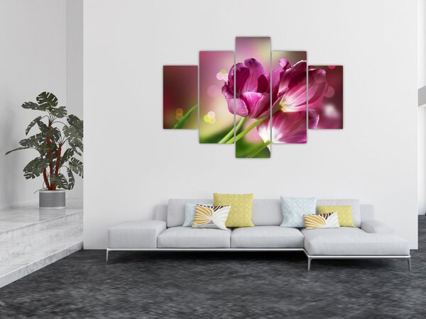 Slika ružičastih tulipana (150x105 cm)