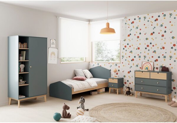 Dječja garderoba prljavo zelena 90x180x52 cm Esteban – Marckeric