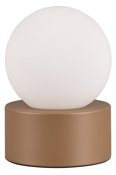 Bijelo-smeđa stolna lampa (visina 17 cm) Countess – Trio