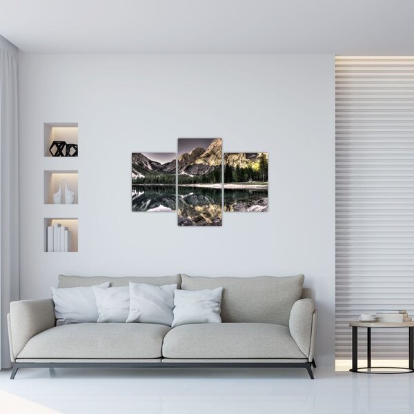 Slika jezera u planinama (90x60 cm)