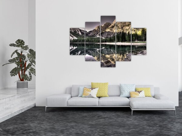 Slika jezera u planinama (150x105 cm)
