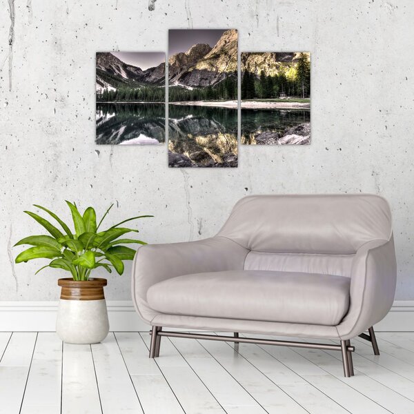 Slika jezera u planinama (90x60 cm)