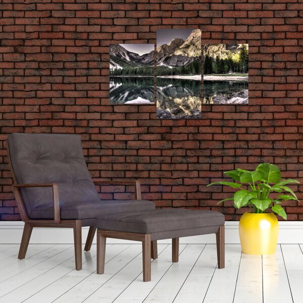 Slika jezera u planinama (90x60 cm)