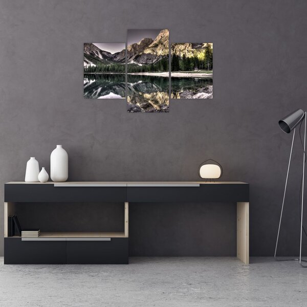 Slika jezera u planinama (90x60 cm)