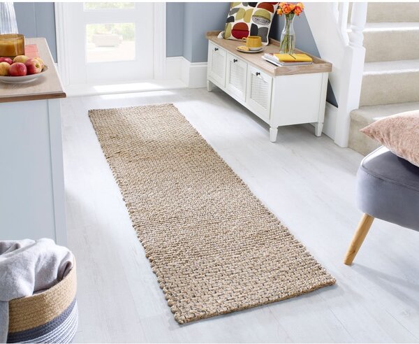 Tepih od jute u prirodnoj boji 60x150 cm Sol - Flair Rugs