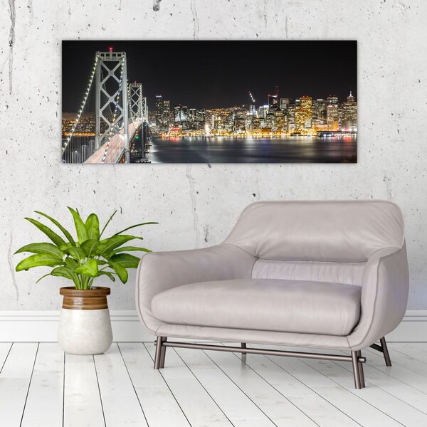 Slika Brooklyn mostova i New Yorka (120x50 cm)