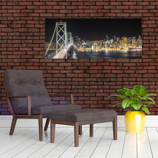 Slika Brooklyn mostova i New Yorka (120x50 cm)