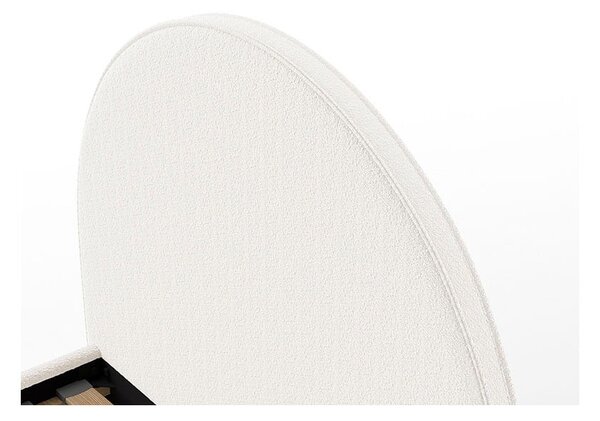 Bijeli tapecirani krevet s podnicom 90x200 cm MOON – Vipack
