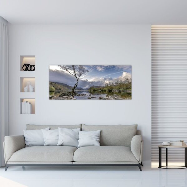 Slika rijeke sa stablom (120x50 cm)