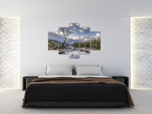 Slika rijeke sa stablom (150x105 cm)