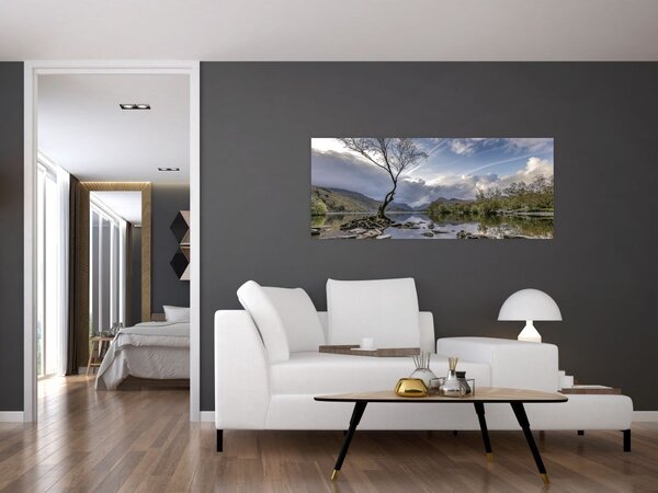 Slika rijeke sa stablom (120x50 cm)