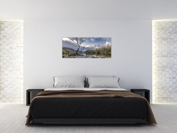 Slika rijeke sa stablom (120x50 cm)