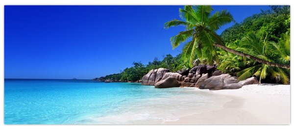 Slika plaže na otoku Praslin (120x50 cm)