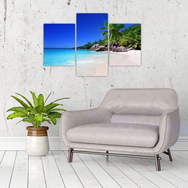 Slika plaže na otoku Praslin (90x60 cm)