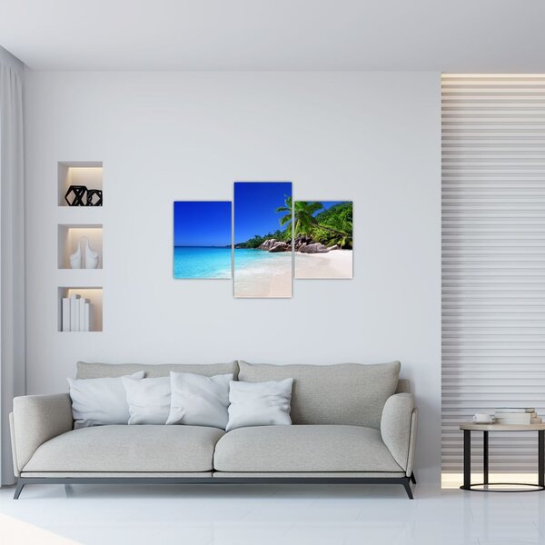 Slika plaže na otoku Praslin (90x60 cm)