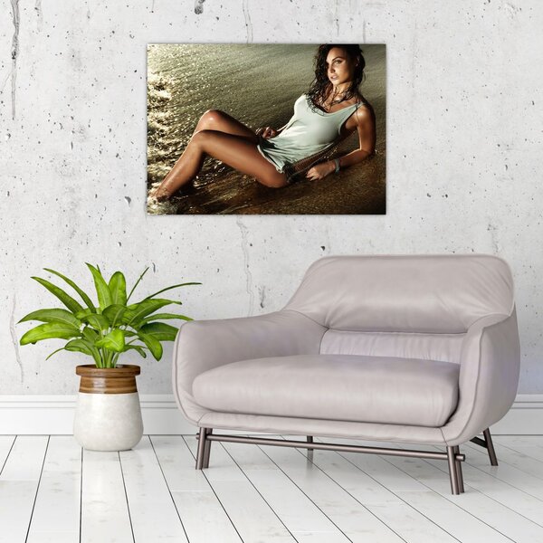Slika žene na plaži (70x50 cm)