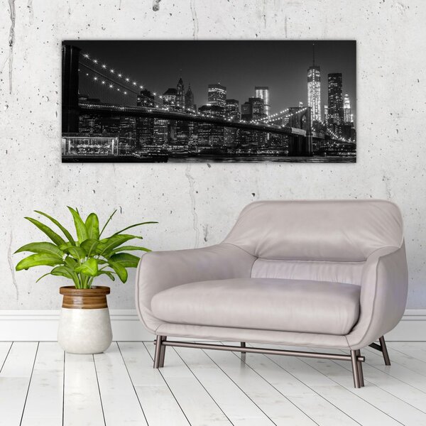 Slika Brooklynskog mosta u New Yorku (120x50 cm)