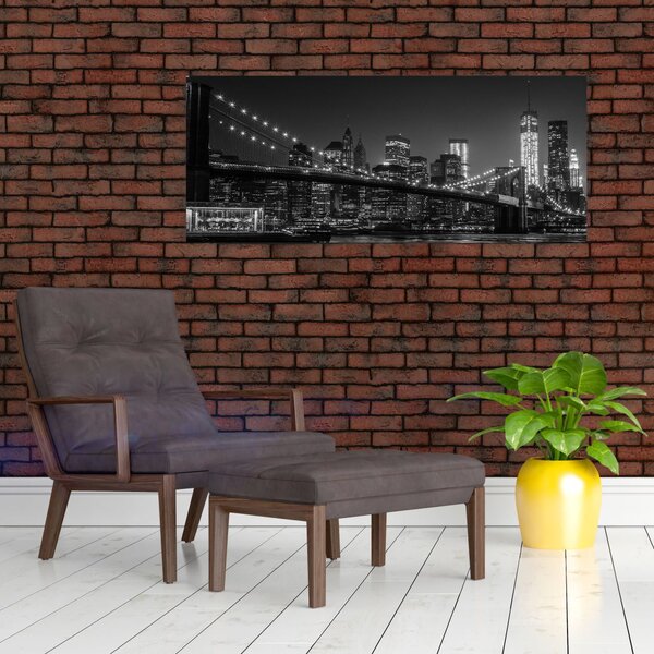 Slika Brooklynskog mosta u New Yorku (120x50 cm)