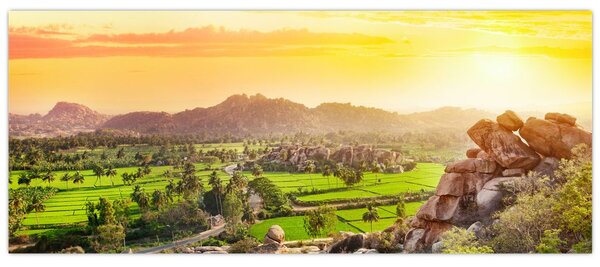 Slika doline Hampi u Indiji (120x50 cm)