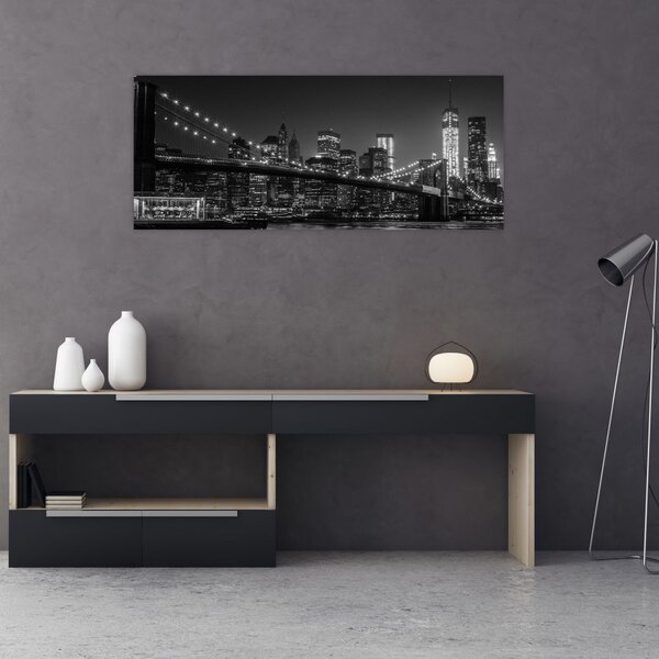 Slika Brooklynskog mosta u New Yorku (120x50 cm)