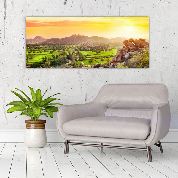 Slika doline Hampi u Indiji (120x50 cm)