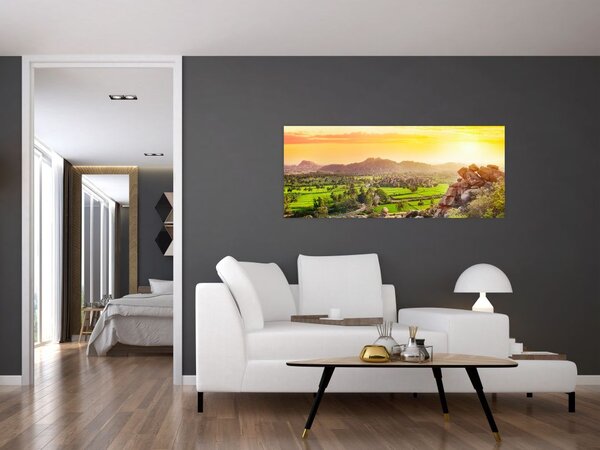 Slika doline Hampi u Indiji (120x50 cm)