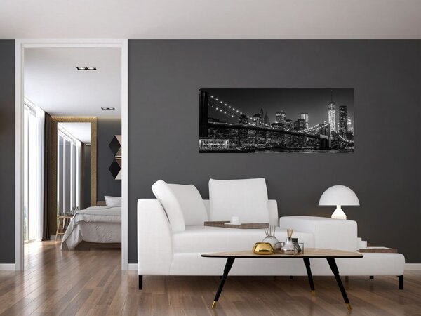 Slika Brooklynskog mosta u New Yorku (120x50 cm)