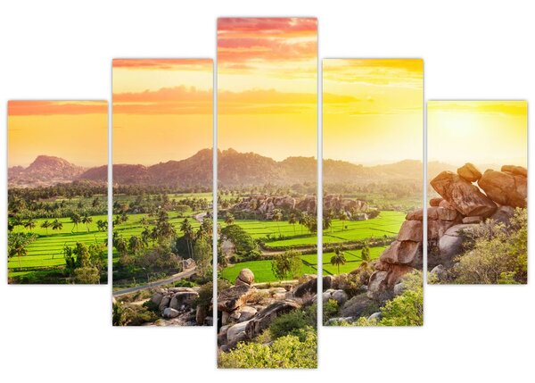 Slika doline Hampi u Indiji (150x105 cm)