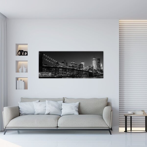 Slika Brooklynskog mosta u New Yorku (120x50 cm)