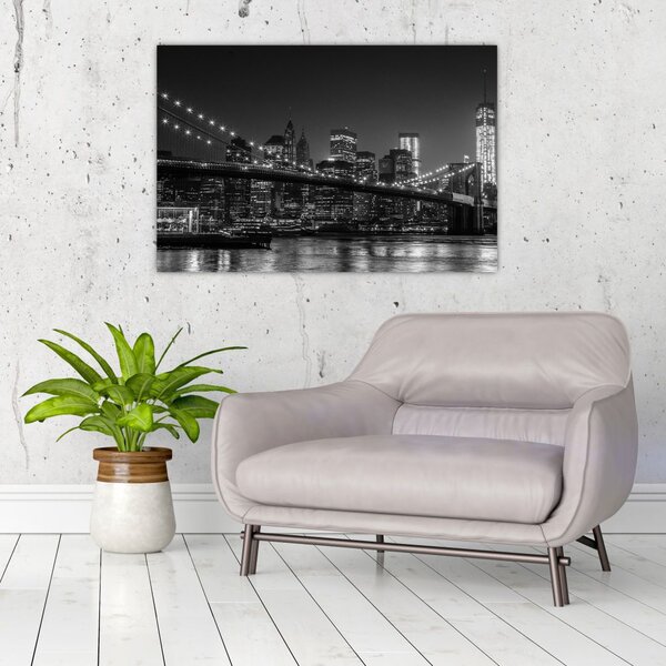 Slika Brooklynskog mosta u New Yorku (90x60 cm)