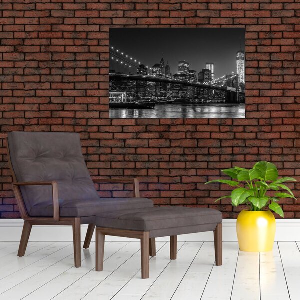 Slika Brooklynskog mosta u New Yorku (90x60 cm)