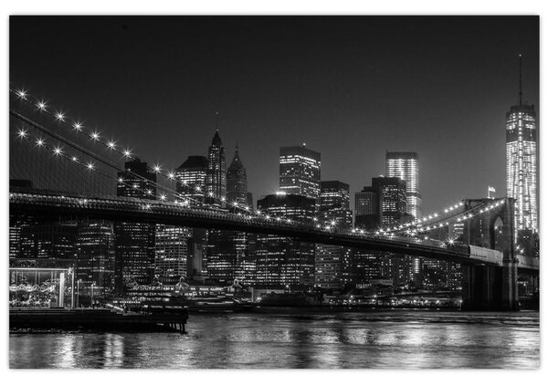 Slika Brooklynskog mosta u New Yorku (90x60 cm)