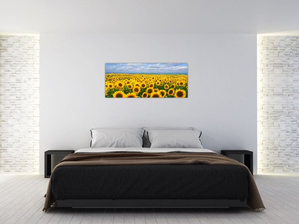 Slika polja suncokreta (120x50 cm)