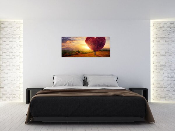 Slika stabla u obliku srca (120x50 cm)