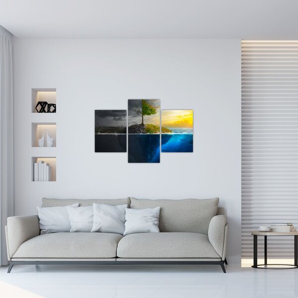 Slika koja prikazuje dvije strane (90x60 cm)